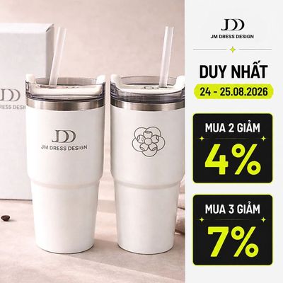 Cốc Giữ Nhiệt JDD 500ml QT01.2602. Cốc Inox Giữ Nhiệt Cao Cấp Thiết Kế Thanh Lịch. Cốc Đựng Nước Món quà Sang Trọng JM