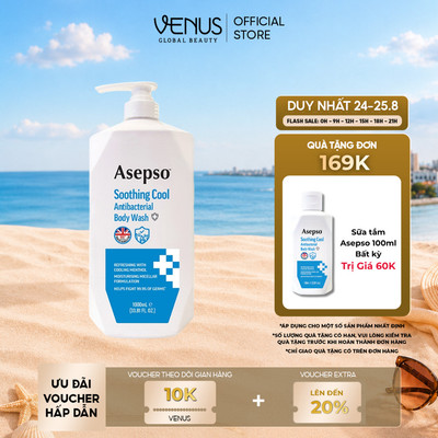 [MUA 1 TẶNG 1] Sữa tắm kháng khuẩn ASEPSO sạch sâu mát lạnh Hương Bạc Hà 1000 ml