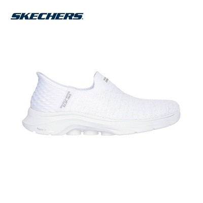 Giày Thể Thao Nữ Skechers Slip-ins GOwalk 7 Springtime Đi Bộ - 125219-WHT Air-Cooled Memory Foam