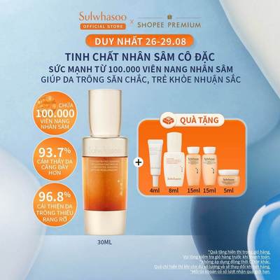 Tinh Chất Nhân Sâm Cô Đặc Dưỡng Da Săn Chắc 30ml Sulwhasoo Concentrated Ginseng Rejuvenating Serum