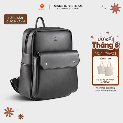 Balo Yuumy (Thời trang nữ phối ngăn cỡ trung - Balo da Seasand YBA109)
