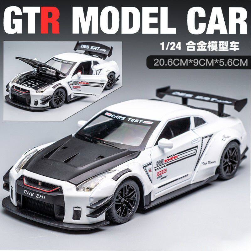 Hàng sẵn có Bán chạy Hợp kim lớn GTR Đồ chơi trang trí xe hơi Nissan Nissan Ares GTR Xe thể thao Mô 