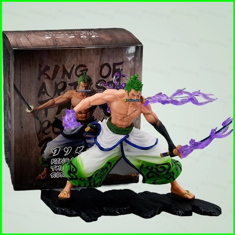HT3 One Piece Roronoa Zoro Enma Tư Thế Nhân Vật Hành Động Ba Thanh Kiếm Phong Cách Wano Country PVC 