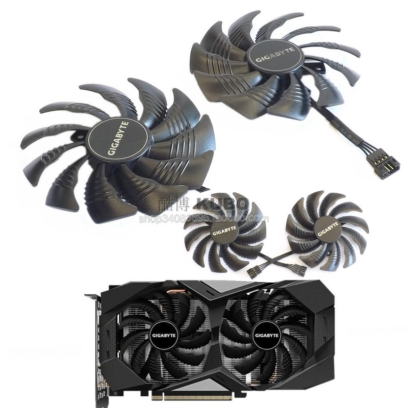 Quạt Card đồ họa Gigabyte RTX2060 GTX1660 1060 1070 590 5500XT hoàn toàn mới