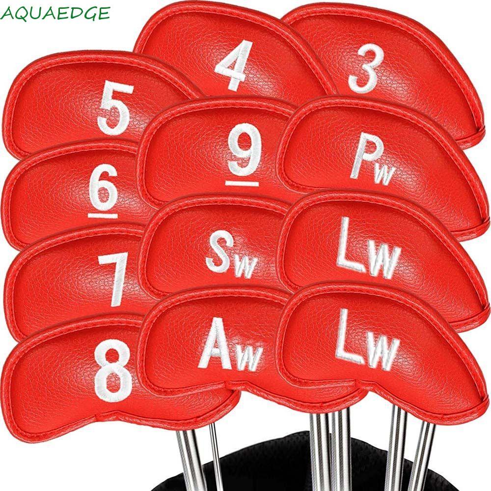 AQUAEDGE Golf Iron Headcover 4-9, P, S, A, X, L Bền 12 Chiếc Vỏ Bảo Vệ Golf Iron Covers Set Vỏ Bảo V