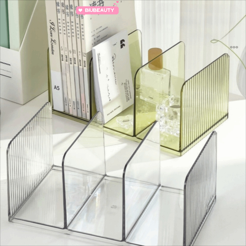 Giá đỡ sách BIUBEAUTY, Kệ sách trong suốt, Hộp đựng sách PET Trang trí máy tính để bàn
