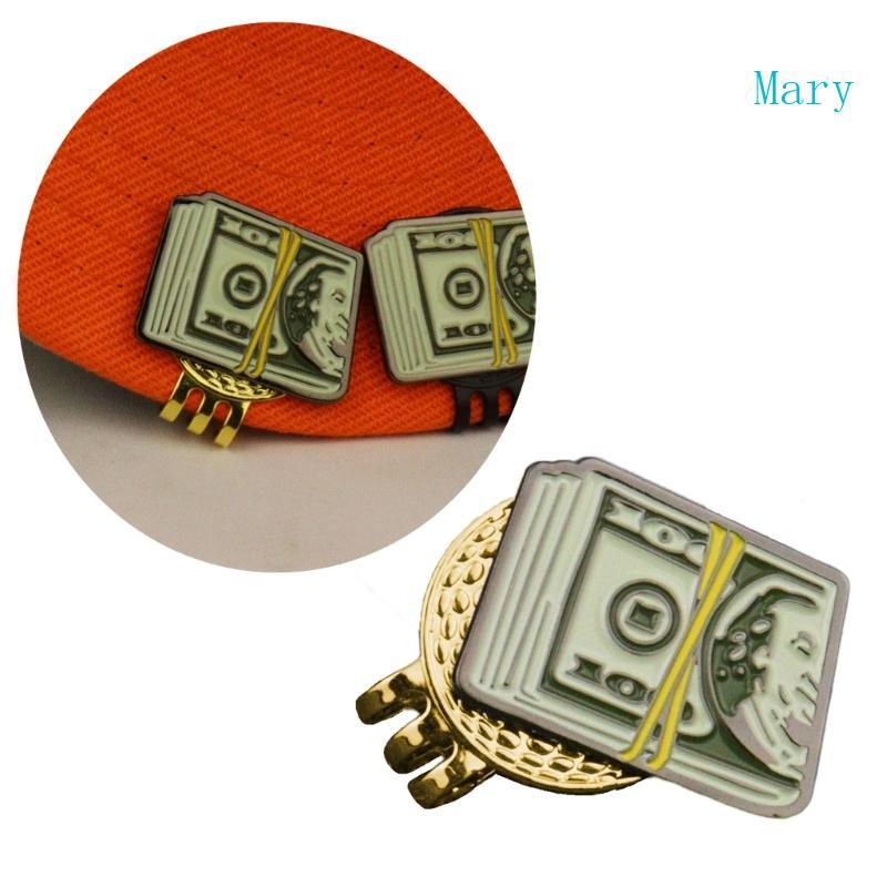 Mary Golf Markers Hat Clip Dollar Bill Golf Hat Clip Golf Putting Alignment Aim Cap Clip Markers cho