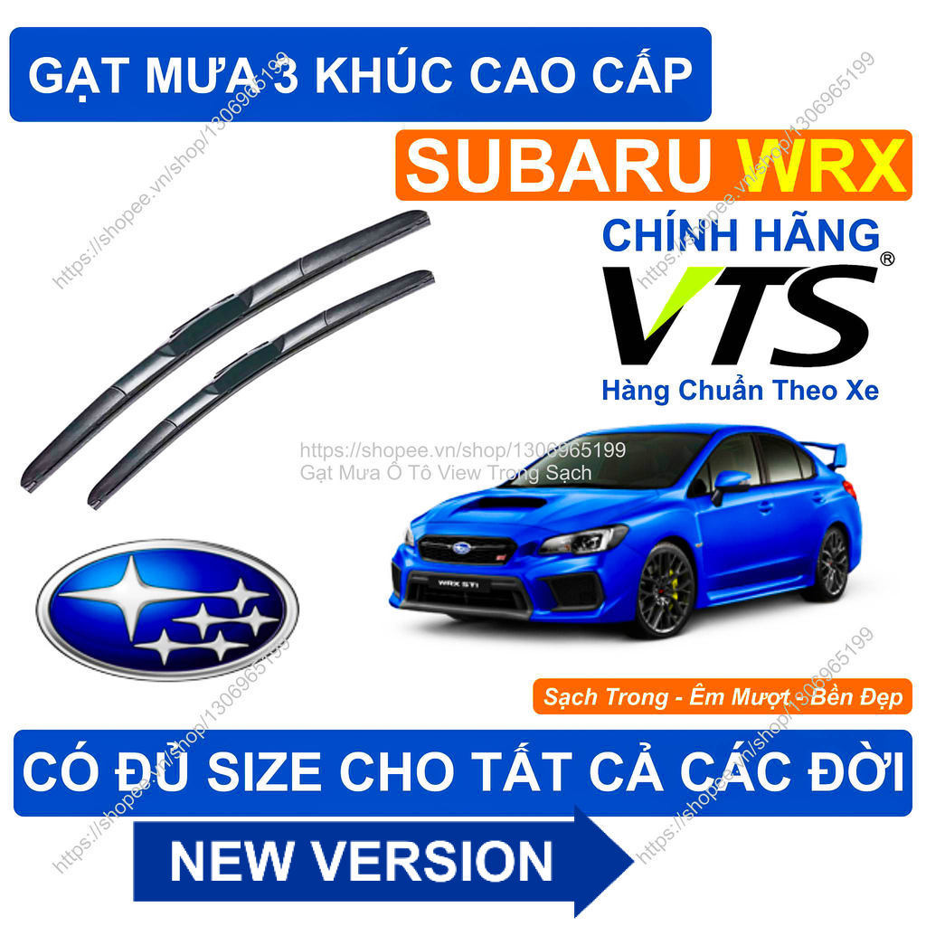 Gạt Mưa 3 Khúc Kính Lái Subaru WRX- Cặp Gạt Mưa  Kính Lái Cho Các Dòng  Subaru WRX-  Đủ Size Cho Các