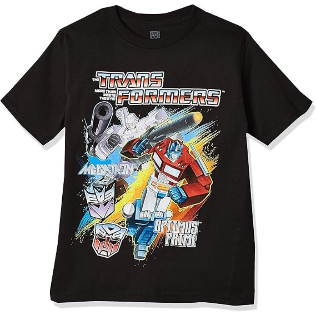Áo thun nam tay ngắn Transformers One Quần áo Cotton đen