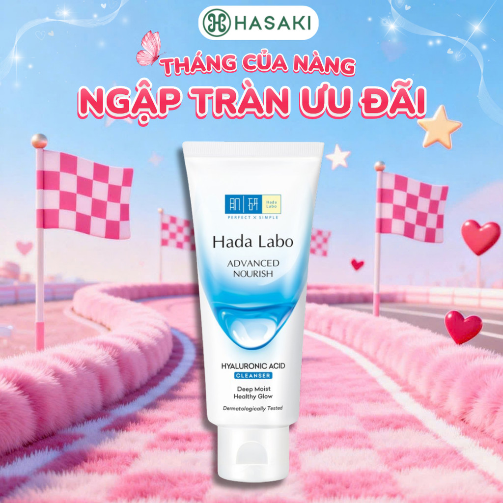 Kem Rửa Mặt Hada Labo Sạch Sâu Dưỡng Ẩm 80g Hasaki Sản Phẩm Chính Hãng