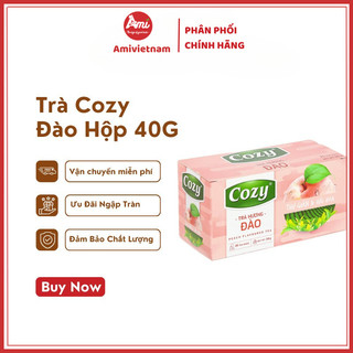 Trà Cozy túi lọc hương Đào Hộp 40g