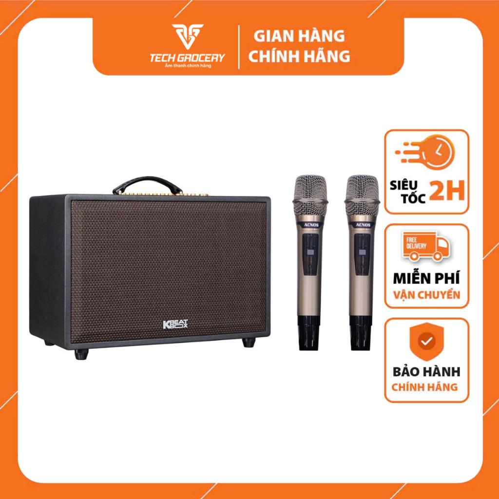 CS3600PRO] Dàn âm thanh di động xách tay ACNOS CS3600 RPO- Hàng chính hãng Acnos Bảo hành 12 tháng