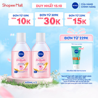 Bộ 2 Nước Tẩy Trang NIVEA Hokkaido Rose Chiết Xuất Hoa Hồng Dưỡng Ẩm | Không Khô Da (400mlx2) - 86550