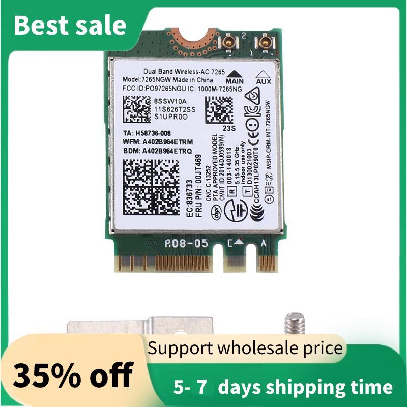 1 Cái AC7265 7265NGW Thẻ WiFi FRU00JT469 802.11AC NGFF BT4.0 Phụ tùng thay thế cho dòng E550 E455 E5