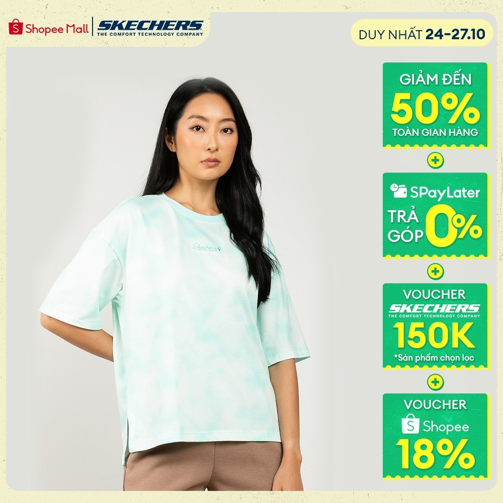 Áo Thun Tay Ngắn Nữ Skechers Urban Outdoor Short Sleeve Tee - SL325W448-AP04