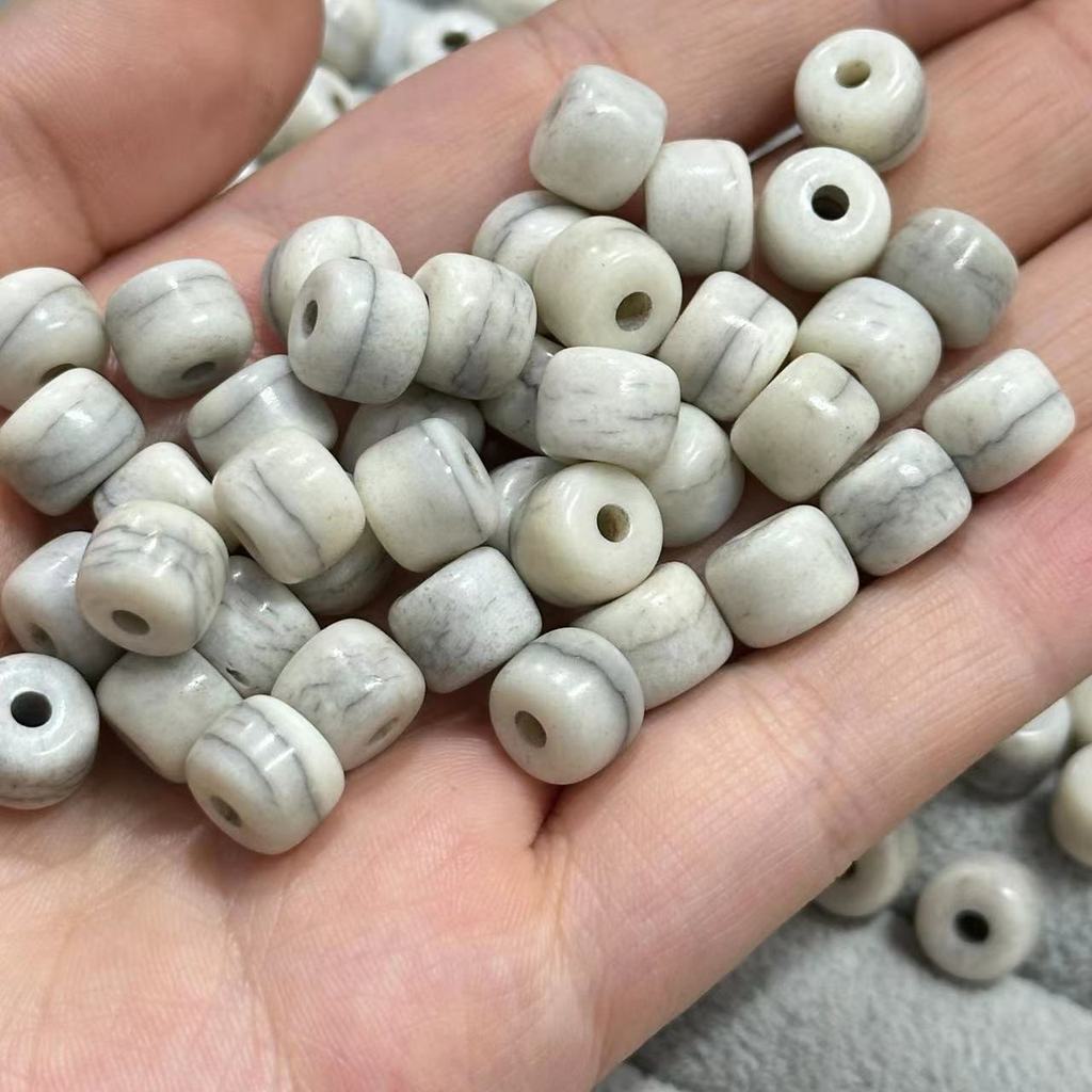 Phật Hạt Phong Cách Tây Tạng, Xương Lạc Đà, Hoa Văn Chiên Cũ - DIY Vòng Tay & Vòng Cổ