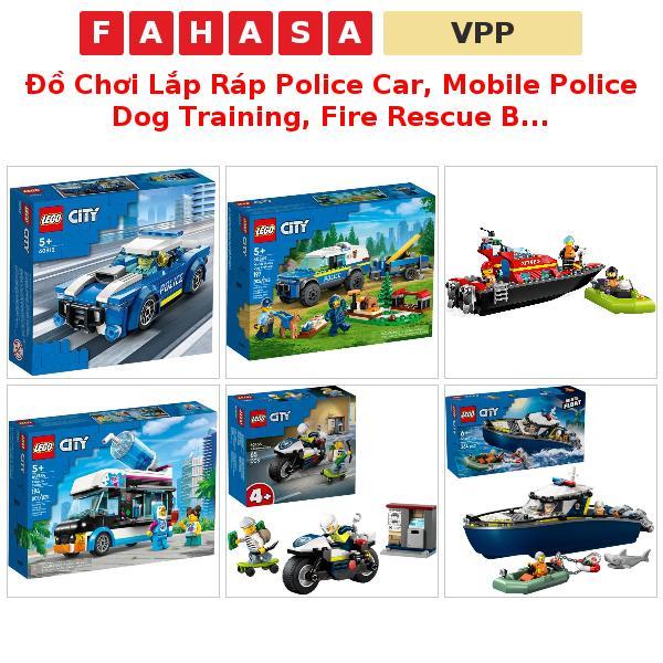Đồ Chơi Lắp Ráp Police Car, Mobile Police Dog Training, Fire Rescue Boat, Penguin Slushy Van - Lego 