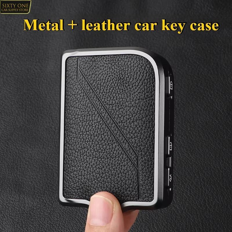 Dành Cho LynkCo Lynk & Co 05 06 5 6 Lynk Co 05 06 01 1 Phụ Kiện Ô Tô Hợp Kim + Da Chìa Khóa Xe Móc K