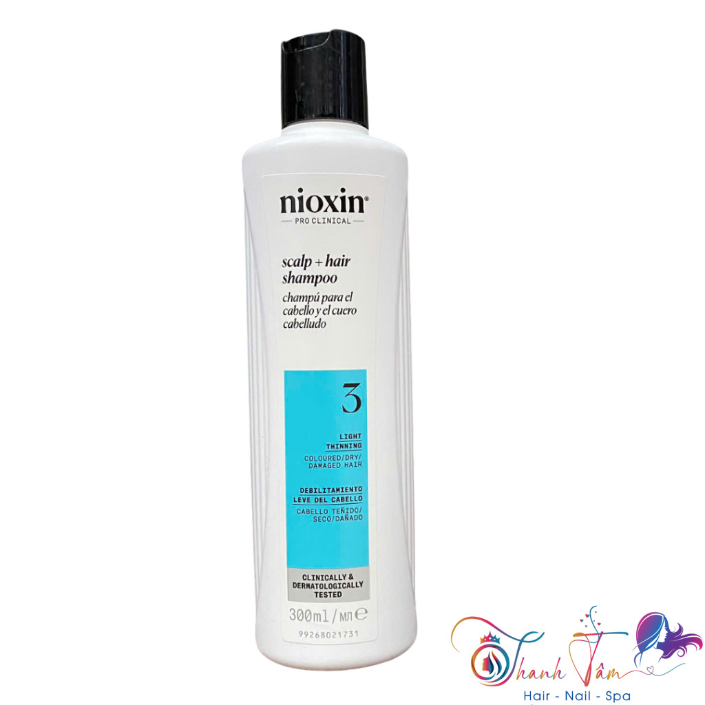 [ NA ] Dầu gội chống rụng tóc Nioxin System 3 Shampoo 300ml - Colored Hair ( New 2025 )