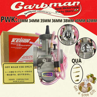 Bình Xăng Con PWK Bộ Chế Hòa Khí KEIHIN PWK 33MM 34MM 35MM 36MM 38MM 40MM 42MM SOUCO pwk RACING ĐEN KR150 Chuyên Dụng Cho Xe Mô Tô