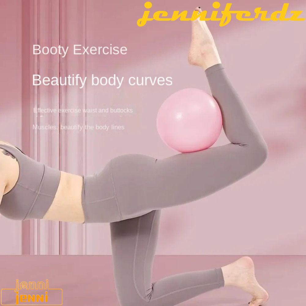 JENNIFERDZ Yoga Ball, PVC 25cm Pilates Ball, Pilates Thiết bị dày chống trượt chống nổ Yoga Fitness 