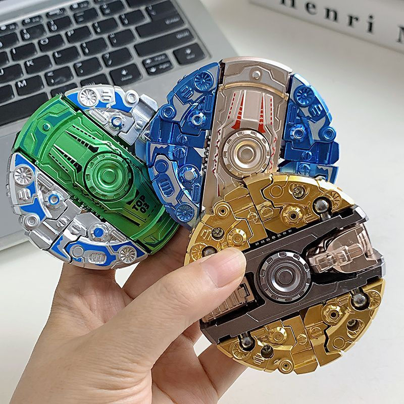 Dinosaur Trendy Children's Robot Cool pp Transforming Gyro Toy10pp New model of stress-relief toy Ki