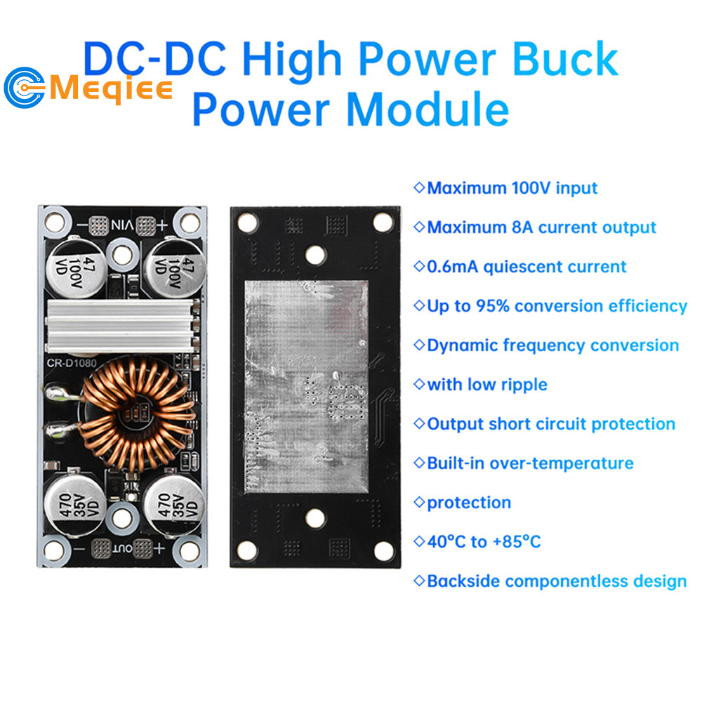 100V sang 5V / 12V / 24V 8A DC-DC Bộ chuyển đổi DC bước công suất cao