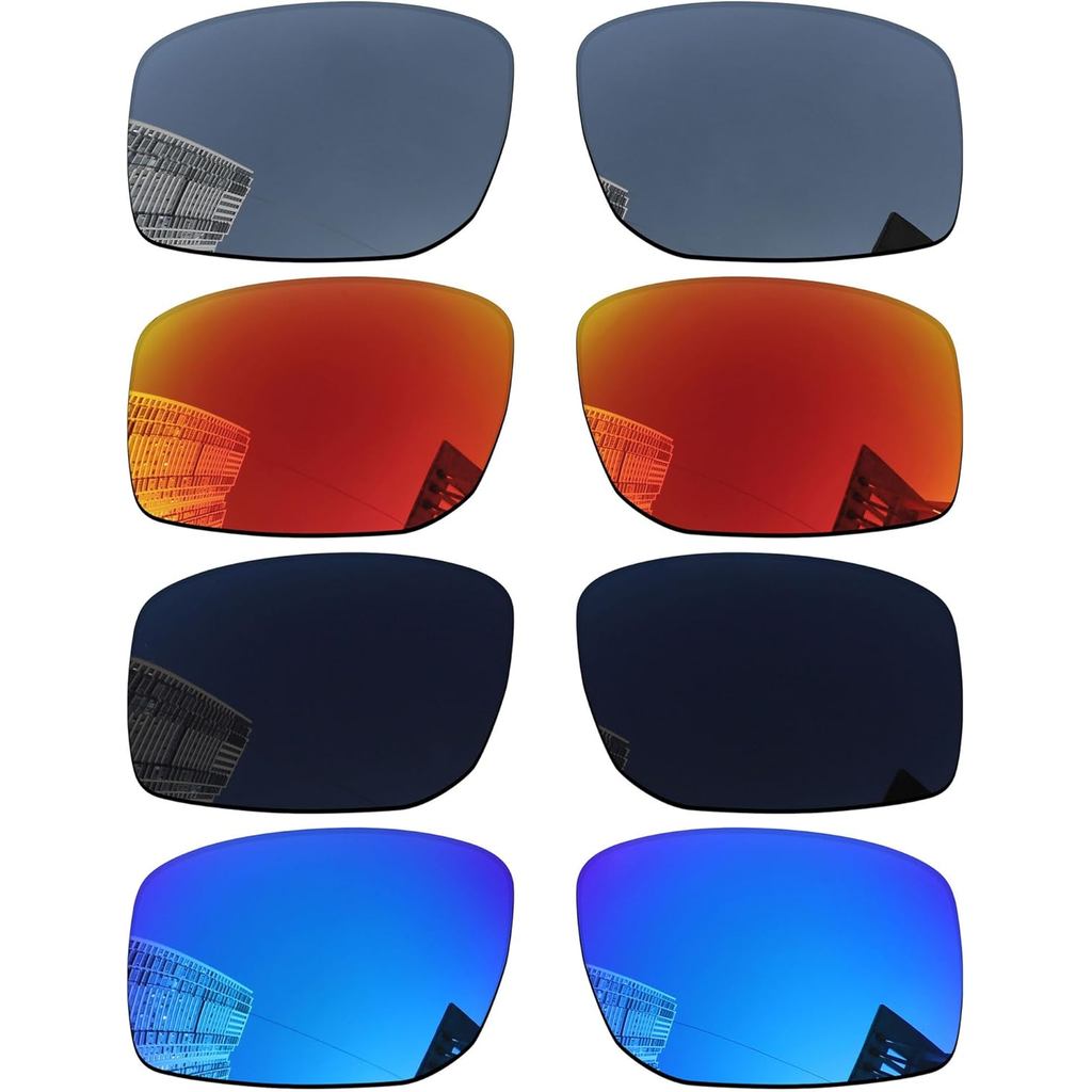 Acefrog 4 Cặp Ống Kính Thay Thế Phân Cực Cho Kính Mát Oakley Gibston OO9449 61mm, Hoàn Hảo Phù Hợp, 