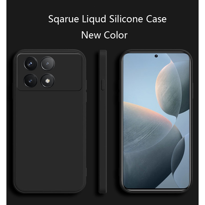 Ốp Điện Thoại Silicon Vuông Cho Xiaomi Mi 14T Pro Bao Matte Case Xiaomi 14 14T 14 T Pro Vỏ Bảo Vệ Ca