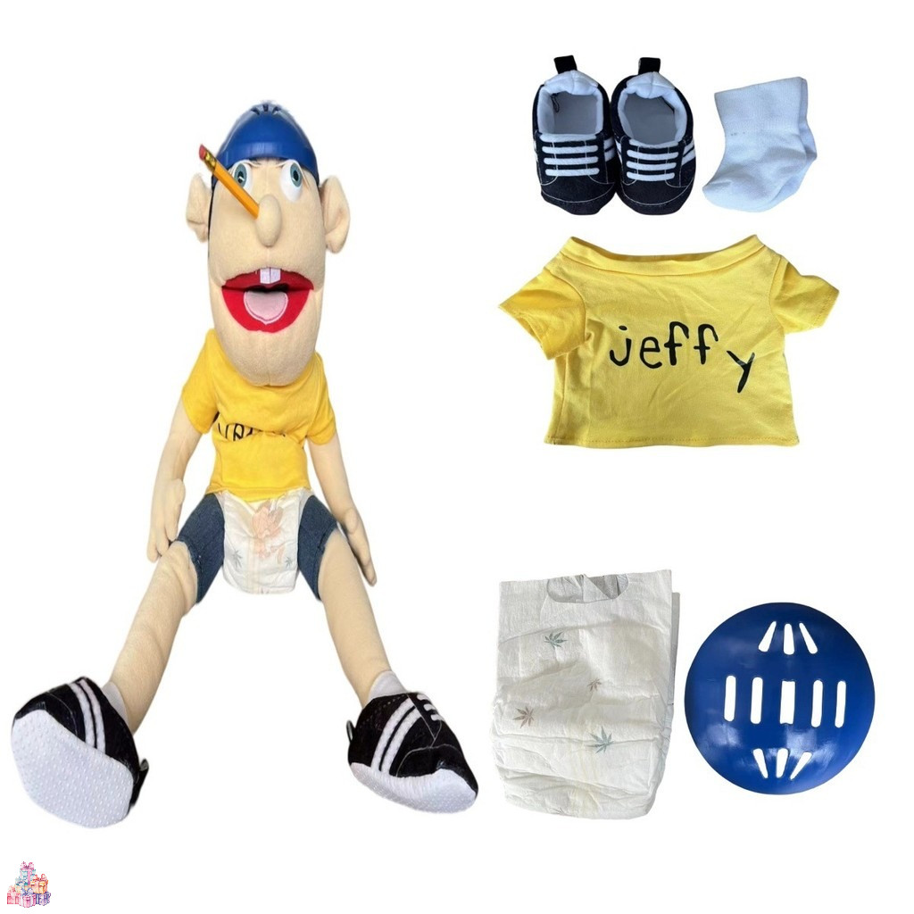 Jeffy 60cm Kích Thước Lớn Tương Tác Sang Trọng Búp Bê Cho Trẻ Em Nhập Vai Giáo Dục Sớm Búp Bê Nhồi B