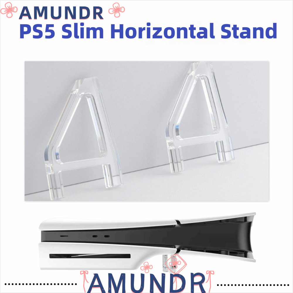 Đế mỏng AMUNDR PS5, Đế ngang trong suốt hình tam giác, Phụ kiện Giá đỡ ổn định chơi game chống trượt