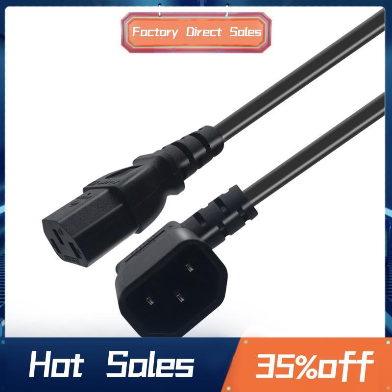 Dây buộc nữ góc phải IEC 320 C14 Nam đến C13, Cáp nối dài nguồn C14 đến C13 cho PDU UPS, Dây AC H05V
