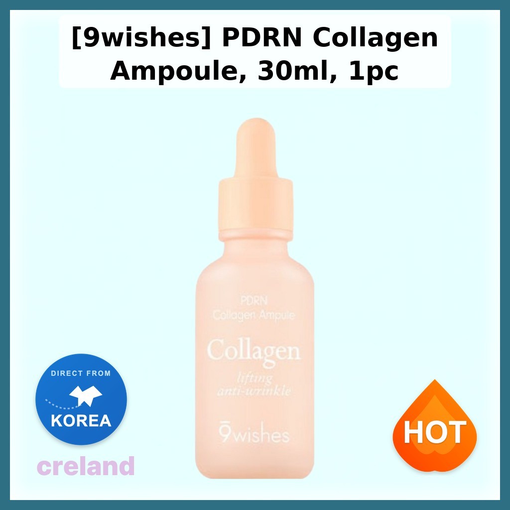 [9wishes] PDRN Collagen Ampoule, 30ml, 1pc / Serum Collagen Hàn Quốc / Tăng cường độ đàn hồi / Chính