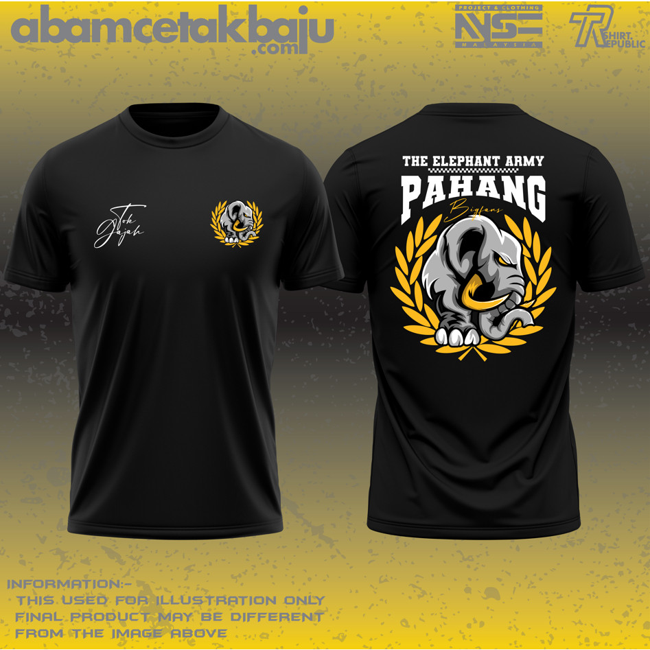 Pahang _ Microfiber | Dtf | Đen| Tay Ngắn | Cotton cao cấp