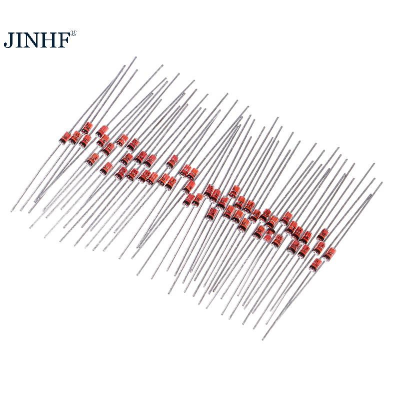 JINHF 50 chiếc 1W 5.1V Zener diode 1N4733A 1N4733 IN4733A IN4733 5V1 volt DO-35 HOT