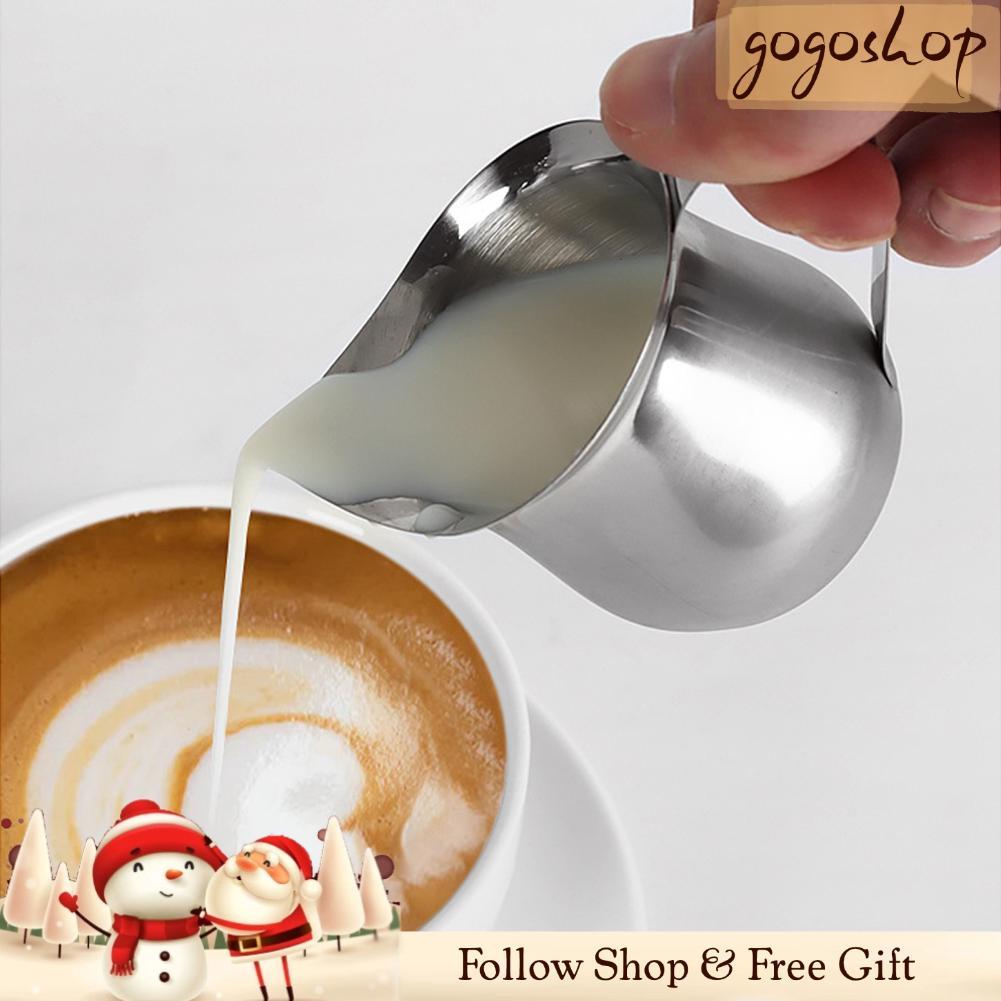 Gogoshopp Bình tạo bọt sữa 2oz 5oz 8oz Frother Cup Art Espresso Hấp cho gia đình Cappuccino Latte Co
