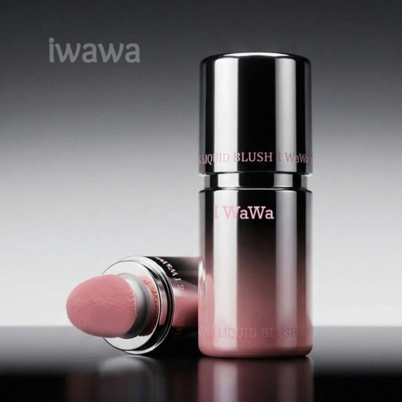 Iwawa Liquid Blush Smooth Apricot Pink Sheer Glow Brighten Skin Tone Long Lasting Non Dull Daily Che