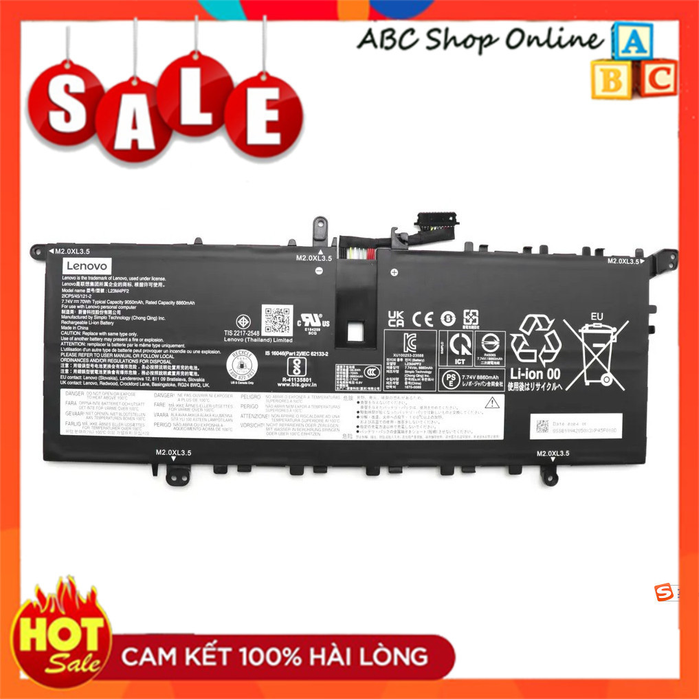 Pin Lenovo Yoga Slim 7x 14 G9 14Q8X9 L23B4PF2, L23C4PF2, L23D4PF2, L23L4PF2, L23M4PF2