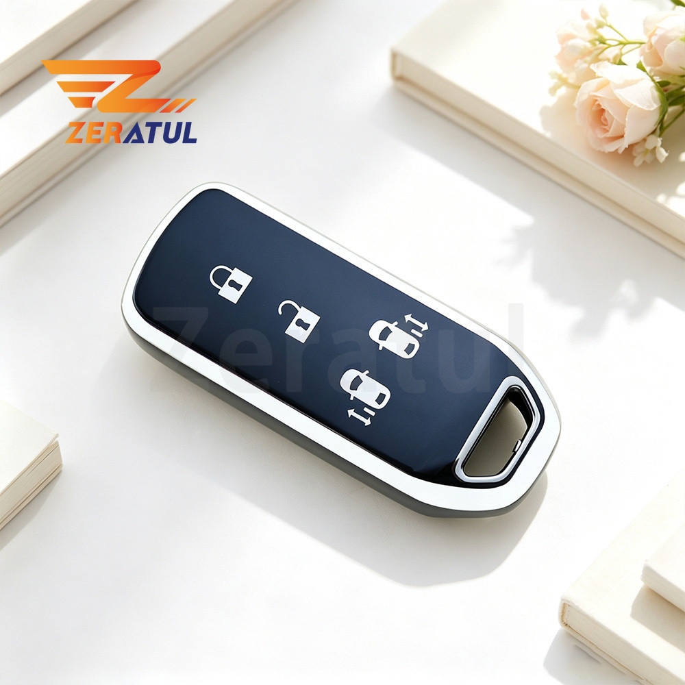 4 Nút Mềm TPU Chìa Khóa Dành Cho Xe Honda N-BOX N-ONE N-WGN N-VAN Custom Wgn Custom Shop Shell Fob K