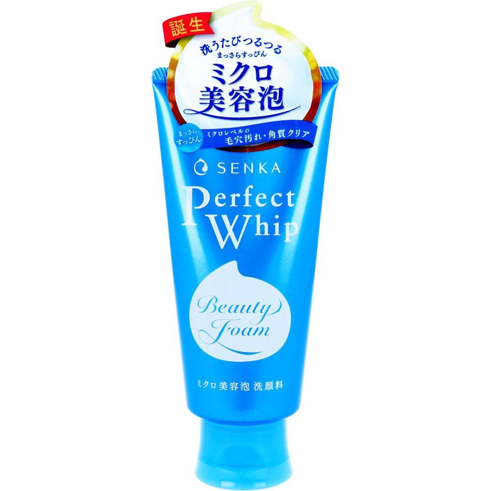 Sữa rửa mặt Senka Perfect Whip A 120g / 4.2 oz (Bộ 2) 2 gói phiên bản 2023 V34C