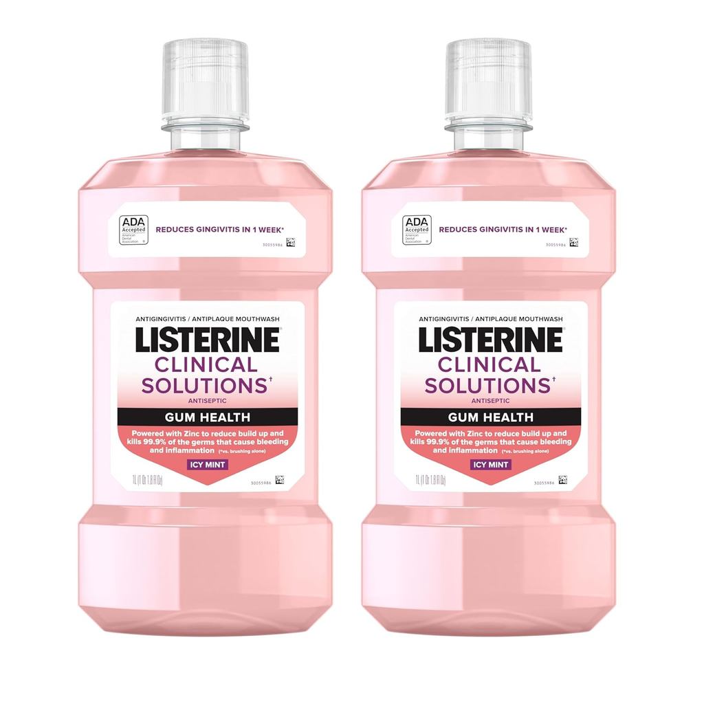 ListerineClinicalSolutionsGumHealthAntisepticMouthwash, Antigingitis & AntiplaqueOralRinseKillsGersf
