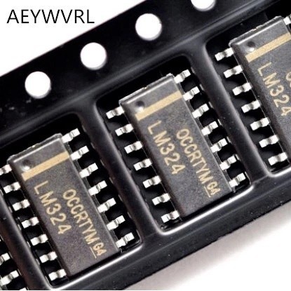 10 chiếc LM324DR LM324D LM324 SOP-14 QUADRUPLE HOẠT ĐỘNG AMPLIFIERS Linh kiện điện tử