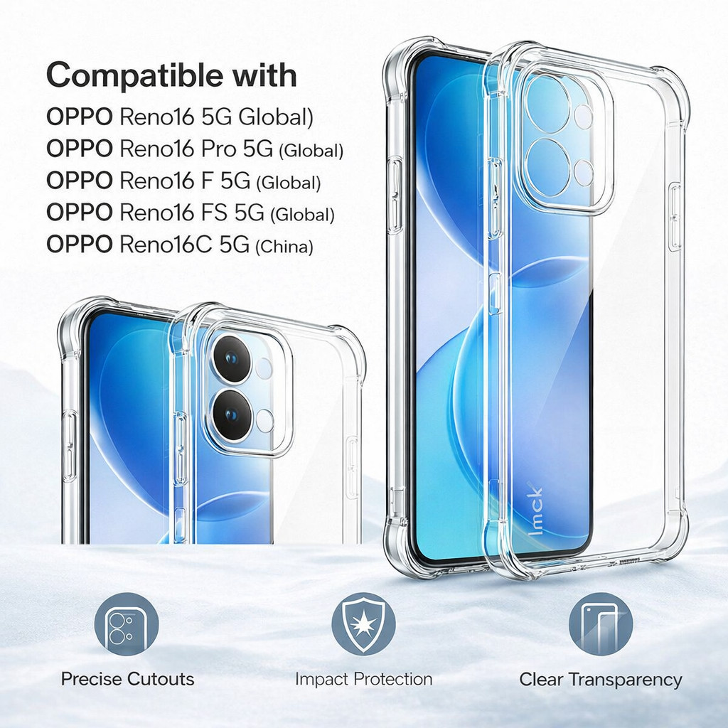 Ốp Lưng Trong Suốt Cho OPPO Reno16 Pro Reno 16 F FS Reno16C 5G Global CA0002