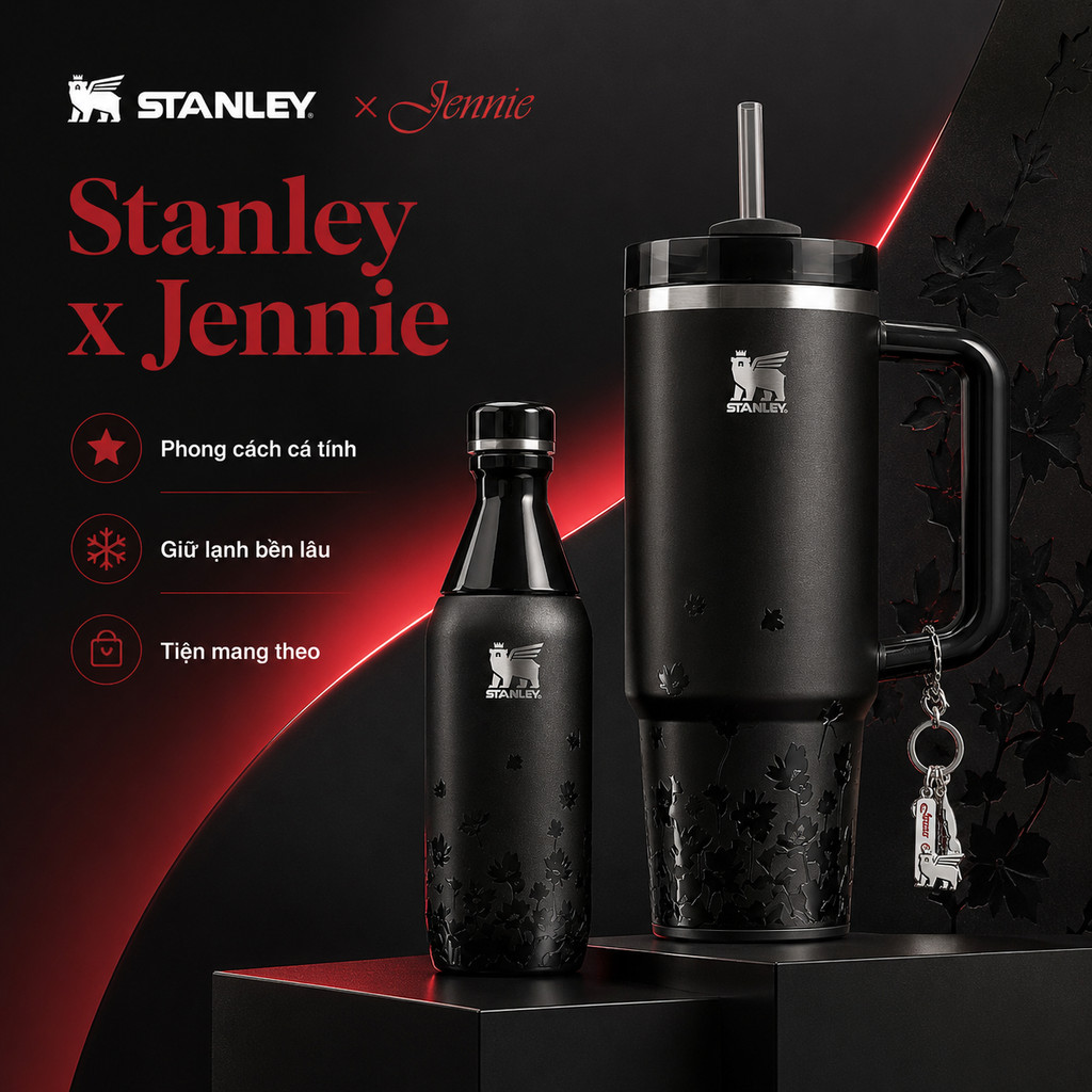 Stanley x JENNIE Quencher Luxe Tumbler 40oz/30oz/12oz – Không chứa BPA | BigBuy360 - bigbuy360.vn