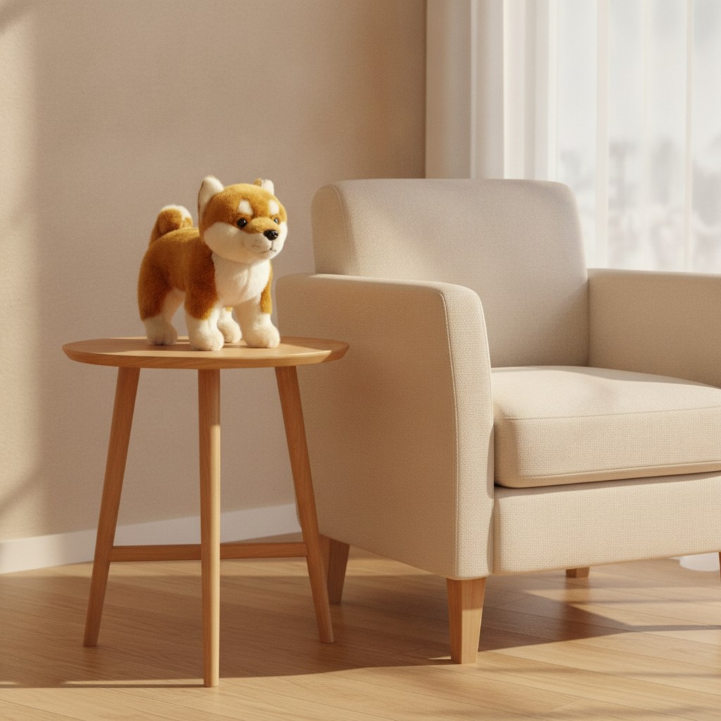Akita Inu Đồ Chơi Nhồi Bông Thêu Chó Akita Đồ Chơi Nhồi Bông Dễ Thương Thoải Mái Cho Trẻ Em, Trang T