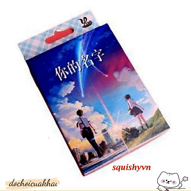 YOUR NAME CẬU TÊN LÀ GÌ Bộ bài Tây anime your name 54 ảnh khác nhau