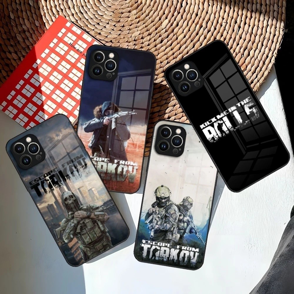 BK-1 Game Escape From Tarkov Ốp Điện Thoại Cho Iphone 16 15 14 12 11 13 Pro Max Mini X 8 Xr Xs 7 Pul