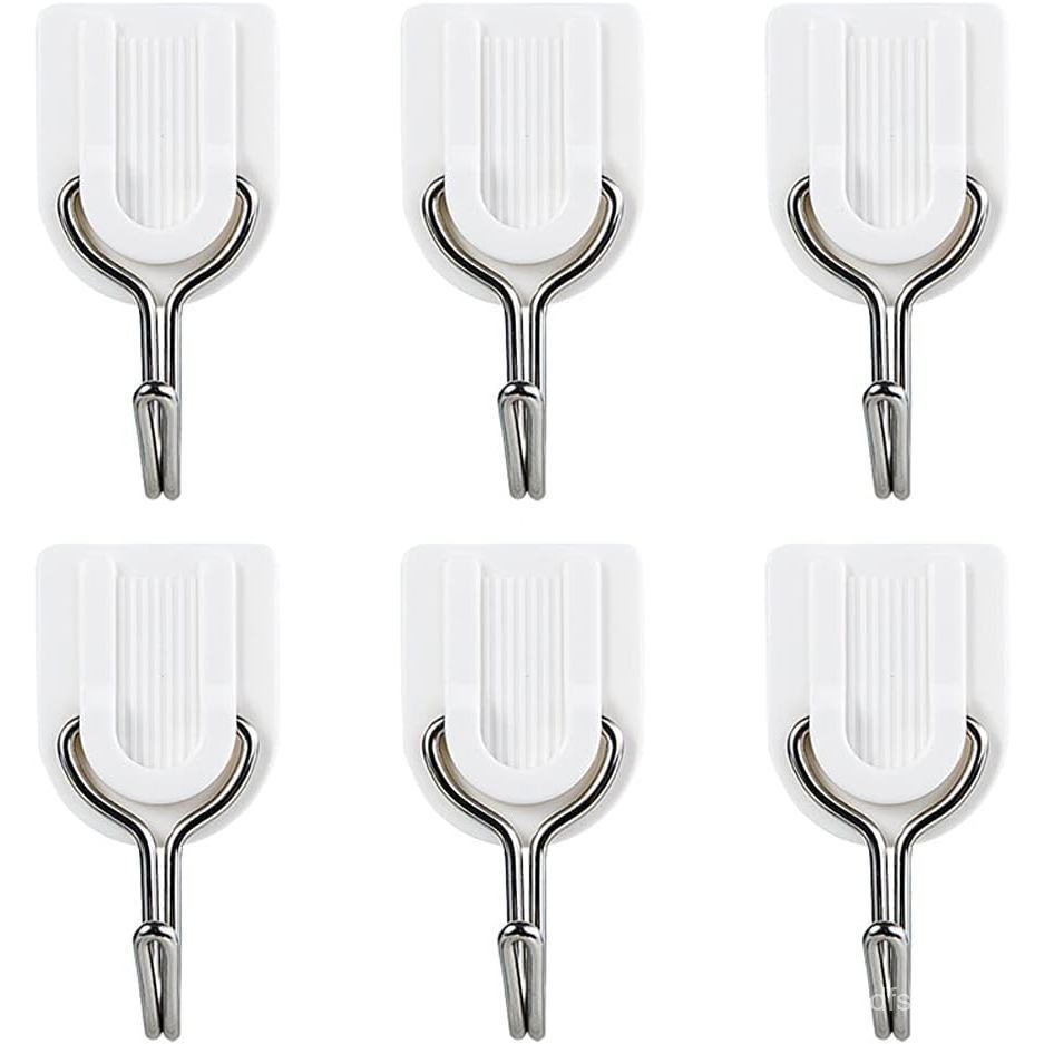 Mr.SShop6PC Towel hook, plastic door hanger, self-adhesive wall rack, hat rack, key holder, wall sto