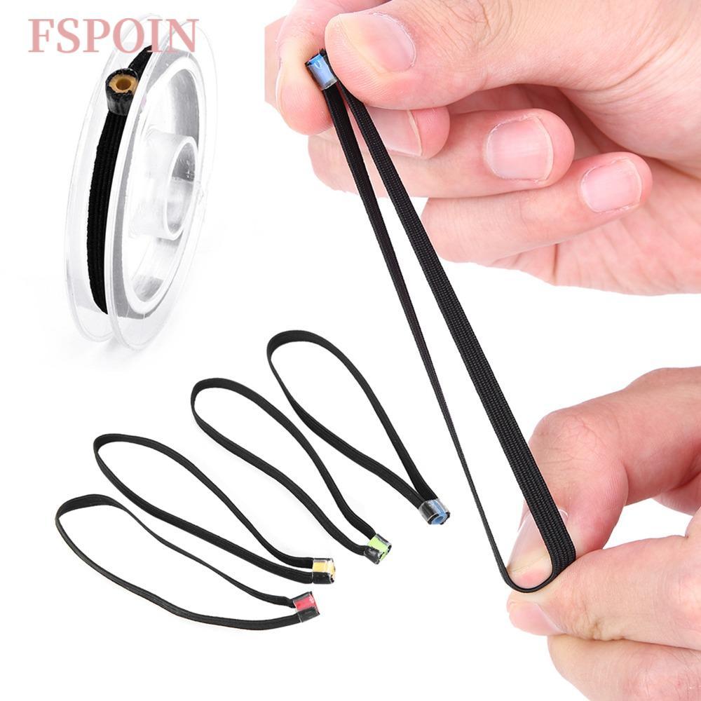 FSPOIN 4 Chiếc Câu Cá Tippet Spool Ring, Nhẹ 8cm Chiều Dài Câu Cá Tippet Spool, Di Động Đàn Hồi Vải 