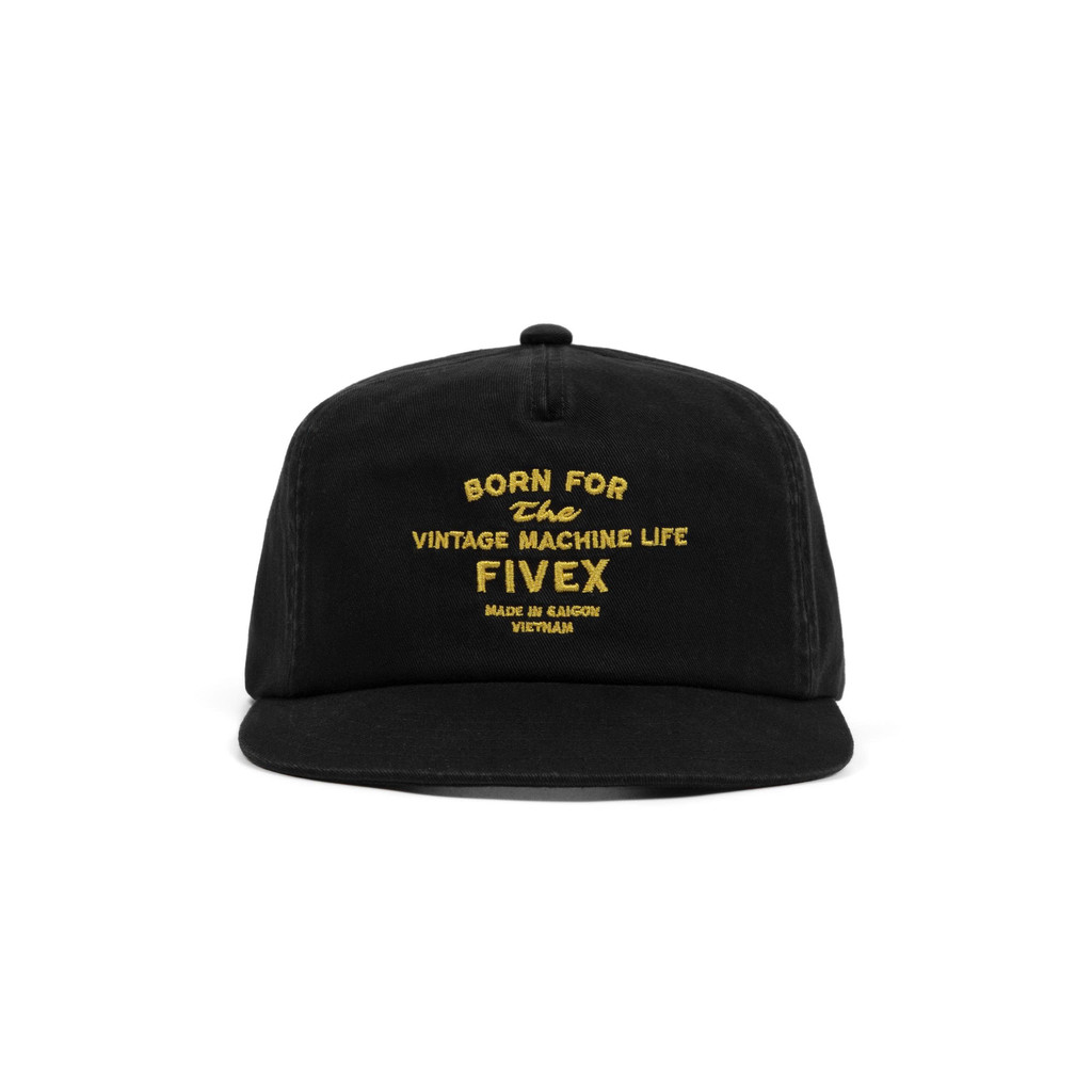 Nón/Mũ lưỡi trai FIVEX 5PANEL VINTAGE - BLACK